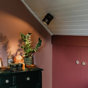 Spotlight modern bronz închis rotund reglabil - Go Nine