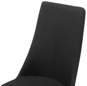 Set 2 buc. scaune pentru sufragerie Clenot (negru). 1009887