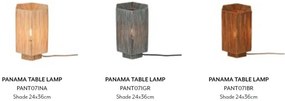 Veioza/Lampa Eco din Rafie, Panama octogon L, natur
