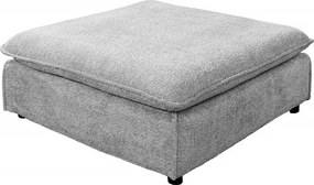 Taburete confortabil, suport pentru picioare Heaven 100cm, boucle gri