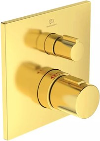 Baterie dus incastrata Ideal Standard Ceratherm C100 auriu periat fara corp ingropat