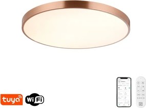 Immax NEO 07323L-LED plafonieră SEMPLICI, dimmerabilă, 96W/230V, Ø80 cm, Wi‑Fi Tuya, roz + telecomandă