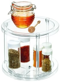 Suport rotativ pentru recipiente cosmetice iDesign The Home Edit, ⌀ 24,1 cm