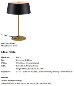 Veioza, Lampa de masa design modern Clasi Black