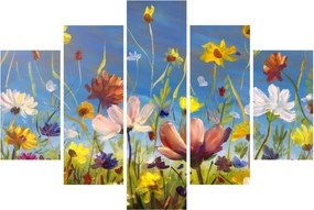 Tablou cu luncă înflorită (150x105 cm)