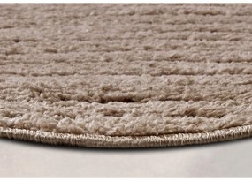 Covor maro deschis rotund ø 160 cm Panglao New York Taupe – Elle Decoration