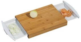 Tocator Kesper 58351, 41x25x4cm, Recipiente incorporate, Bambus, Maro