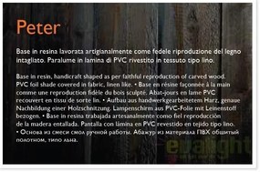Aplica de perete fabricat manual PETER AP2 075211