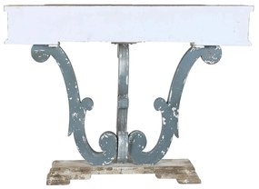 Consola Epoch din lemn antichizat gri 127x38x92.5 cm