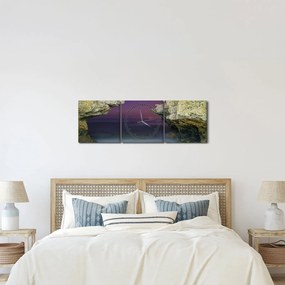 Tablou - recif de mare (cu ceas) (90x30 cm)