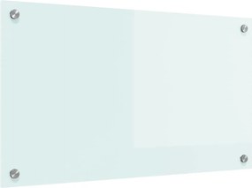 vidaXL Panou de bucătărie Alb 70 x 40 cm sticlă securizată