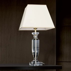 Lampă de cristal de masă Orion LA 4-1207 POKAL 1xE27/60W/230V crem/transparent