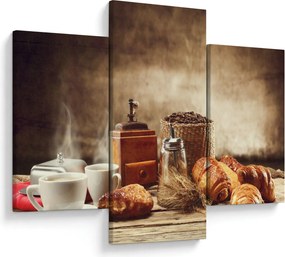 Tablou - Cafea și mic dejun (90x60 cm)