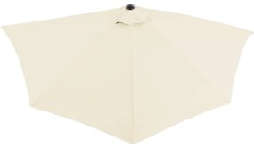 Deuba Umbrelă de soare semicirculară de grădină - crem