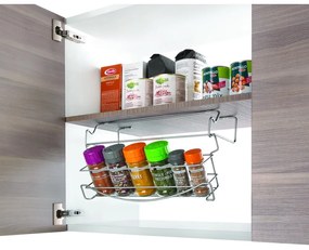 Raft suspendat din oțel inoxidabil pentru condimente Metaltex Swing Swing