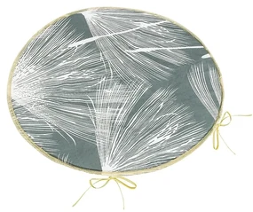 Bellatex Pernă de scaun Adéla rotundă netedăFluffy gri , 40 x 40 cm