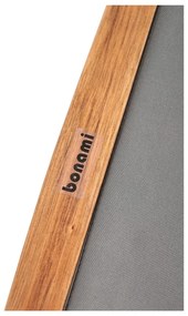 Șezlong de grădină gri/în culoare naturală din lemn masiv Dionysus – Bonami Essentials