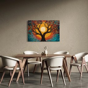Tablou - Soarele în coroana arborelui vieții (90x60 cm)