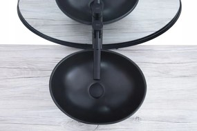 Lavoar Sofia negru mat ceramica sanitara – 41 cm