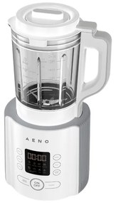 Blender AENO ATB0001, 800W, 1.75L, 9 viteze, Zdrobire gheata, Cana sticla, 8 programe, Alb