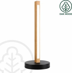 Lampă LED de birou VERDE LED/10W/230V 3000K stejar/negru