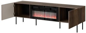 Masă TV cu șemineu electric Orlandio 180 (nuc warmia). Promo -17%. 1122774