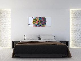 Tablou cu gumițe (120x50 cm)