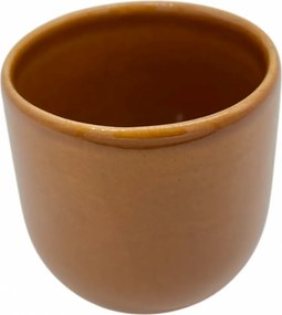 Pahar Cafea Novum Maro Teracota (Pantone Brown Leather, 250ml) Gresie Glazurata Manual