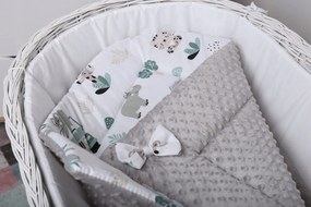 ShopJK FAȘĂ ÎNFĂȘAT COPII CU DOUĂ FEȚE - MINKY SAFARI