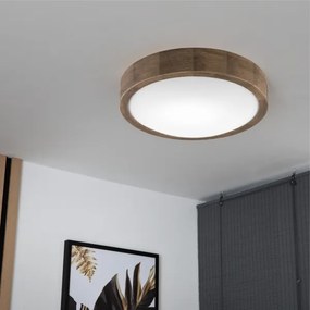 Plafonieră LED Brilagi CARVALHO SLIM 1xE27/60W/230V stejar nuc d. 27 cm
