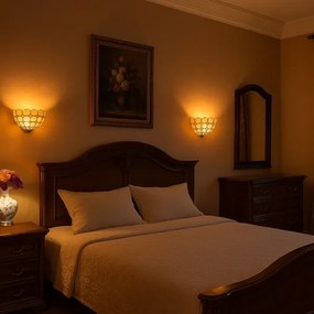 Brilagi - Aplica de perete Tiffany cu vitralii DORAN 1xE14/40W/230V