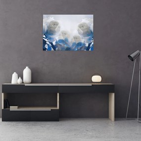 Tablou - Trandafir alb (70x50 cm)