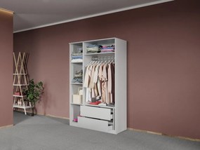 Dulap dormitor Alb Levi C04