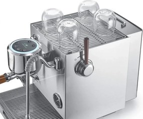 Espressor cu portfiltru Caso Design EspressoGourmet Advanced, 3000 W, 19 bari, 2 l, ULKA, PID, Manometru, Semiprofesionala, Spumare lapte, Otel inoxidabil