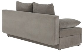 Canapea extensibilă, ţesătură gri maro taupe, FERIHA