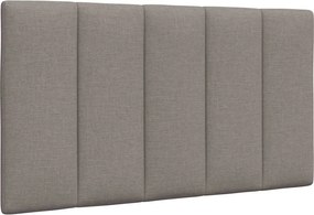 vidaXL Pernă pentru tăblie de pat, Hanko, gri taupe, 90 cm, material textil