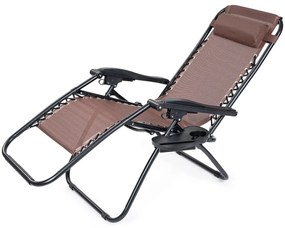Scaun de plajă pentru grădină 4Home Relax, maro
