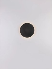 Aplica LED de perete design ambiental CYRCLE 30cm negru