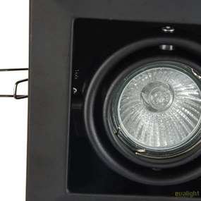 Spot incastrabil pentru tavan fals, Metal negru MYDL008-2-01-B