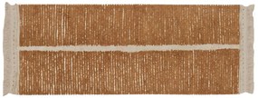 Covor tip traversă cărămiziu/bej din bumbac 80x230 cm Duetto Toffee – Lorena Canals