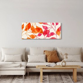 Tablou - Frunze portocalii (120x50 cm)
