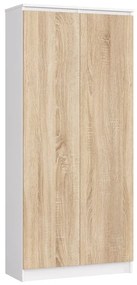 Dulap de haine Rainer II (Alb + Stejar sonoma). 1069818