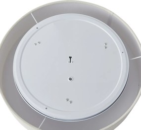 Plafonieră modernă albă cu abajur de catifea 46cm 3 lumini - Luz