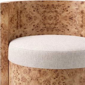 Scaun design LUX, Furnir Burl Mappa, Maro, Arcadia