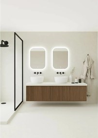 Oglinda cu iluminare led Dubiel Vitrum Indigo 60x80 cm