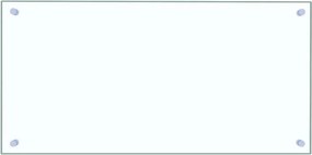 vidaXL Panou antistropi bucătărie transparent 80x40 cm sticlă securiz.