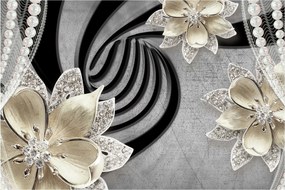 Tablou - 3D Flori aurii (90x60 cm)
