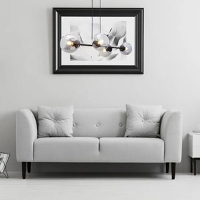 Lustră pe cablu LATIL 4xE27/60W/230V negru