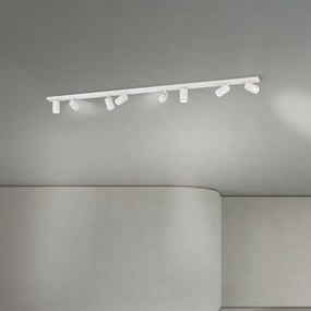 Plafoniera cu 8 Spoturi stil minimalist modern SEAN alb