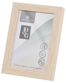Ramă foto în culoare naturală cu picior de susținere, de agățat 12,5x17,5 cm Sencillo – Casa Selección